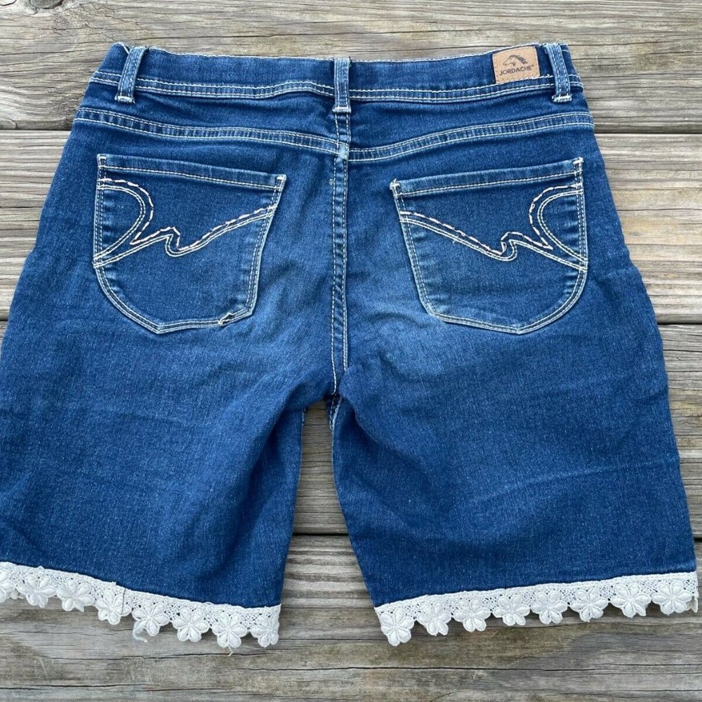 Jordache Girl Shorts Blue Denim Shorts Size 14 - Picture 2 of 11